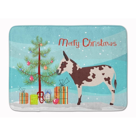 Carolines Treasures American Spotted Donkey Christmas Machine Washable Memory Foam Mat BB9218RUG